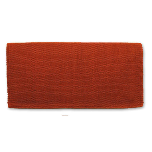 Manta para silla de montar de lana de Nueva Zelanda de 36 x 34 pulgadas, color cobre macizo San Juan 1314-73