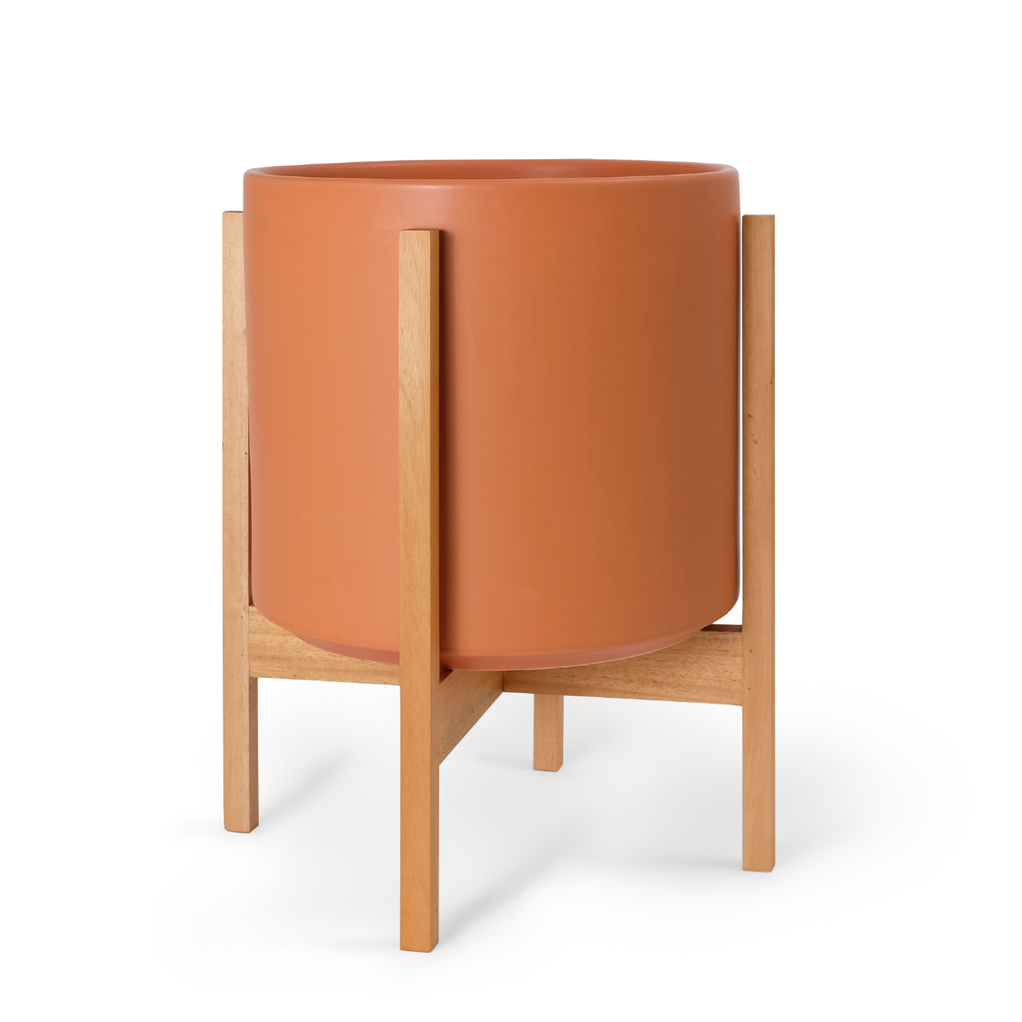 Cilindro de cerámica para artículos sólidos: con o sin soporte de caoba