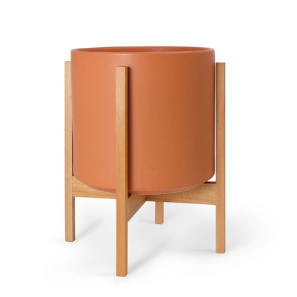 Cilindro de cerámica para artículos sólidos: con o sin soporte de caoba