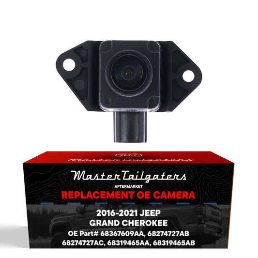 Backup camera for Jeep Grand Cherokee 2016-2021, OEM replacement, Master Tailgaters, black housing on Tampa Home & Garden Store