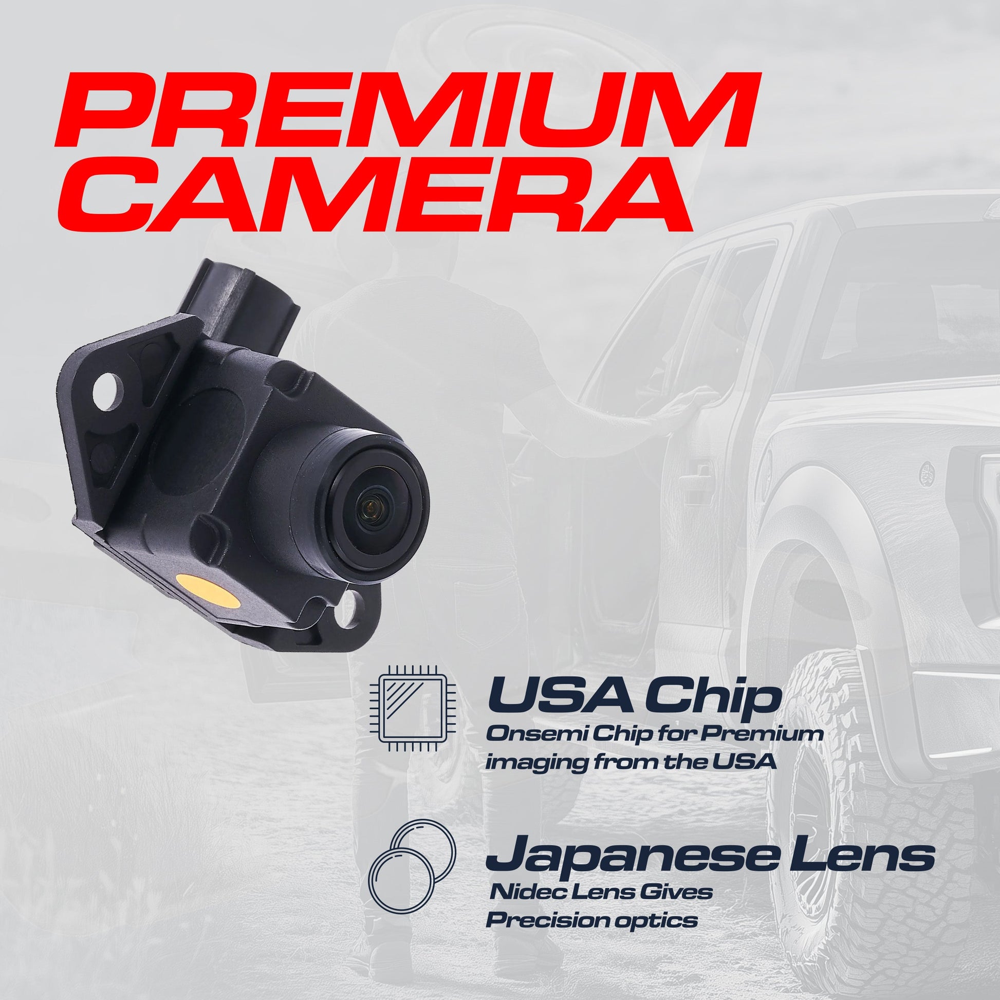 OEM Jeep Grand Cherokee backup camera for 2016-2021 by Master Tailgaters, black housing on Tampa Home & Garden Store