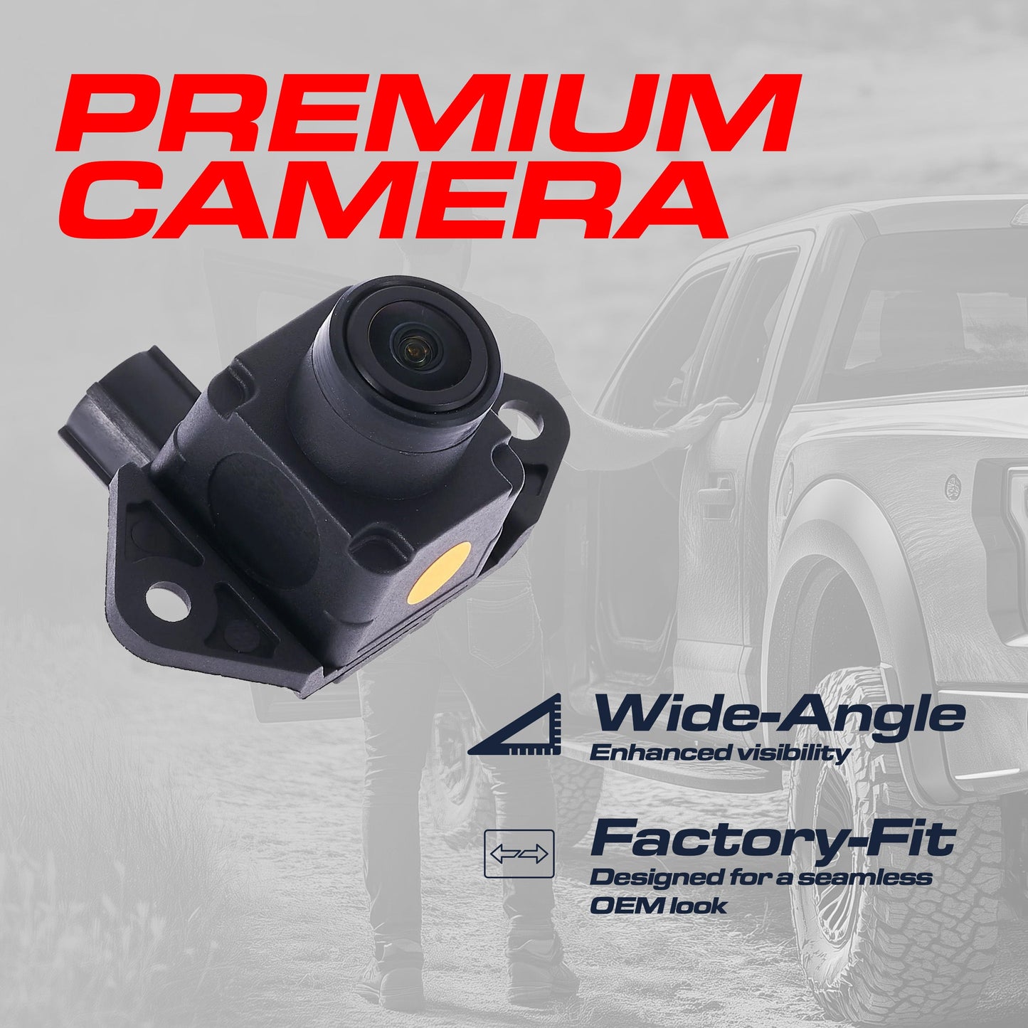 Jeep Grand Cherokee OEM backup camera Master Tailgaters, black housing, wide-angle on Tampa Home & Garden Store