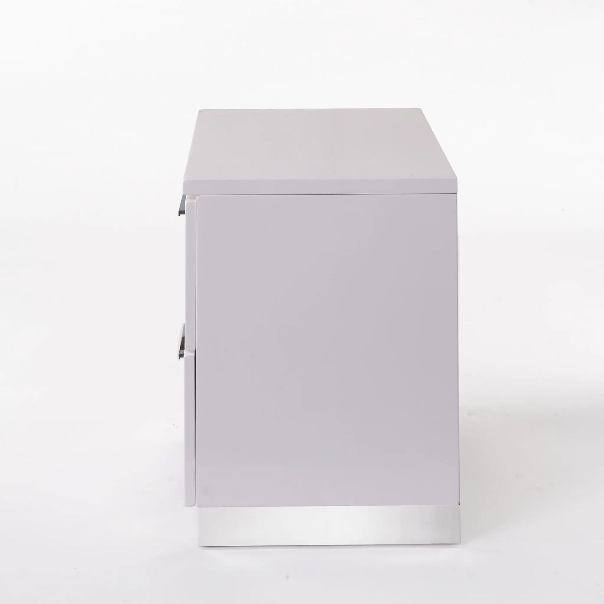 Lorimar white nightstand, accent piece with a rectangular top and drawer edge on Tampa Home & Garden Store