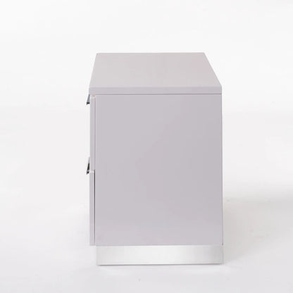 Lorimar white nightstand, accent piece with a rectangular top and drawer edge on Tampa Home & Garden Store