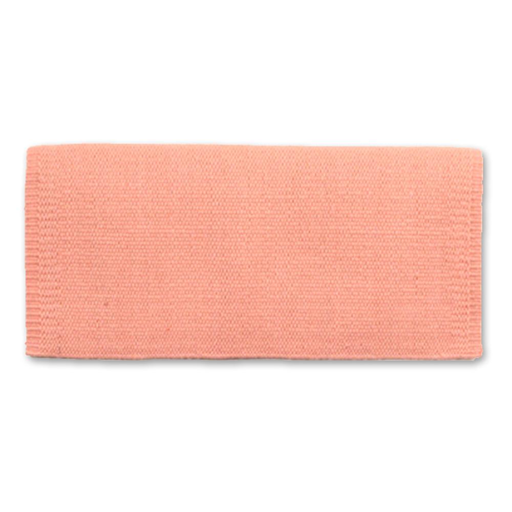 Manta de silla de montar de lana de Nueva Zelanda 1314-84 San Juan Solid Peach Ice de 36 x 34 pulgadas