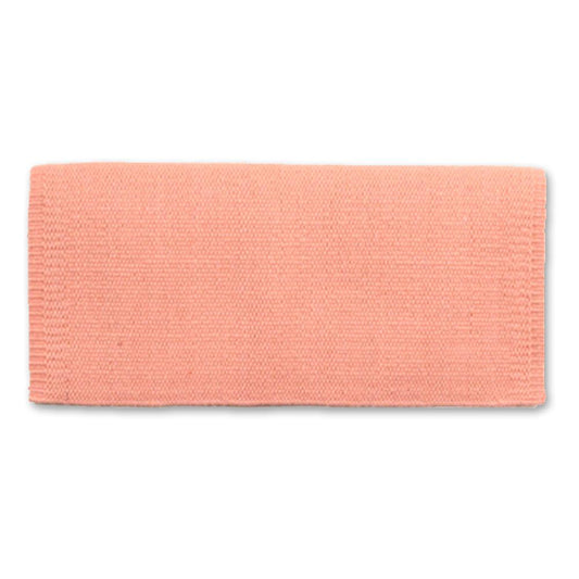Manta de silla de montar de lana de Nueva Zelanda 1314-84 San Juan Solid Peach Ice de 36 x 34 pulgadas