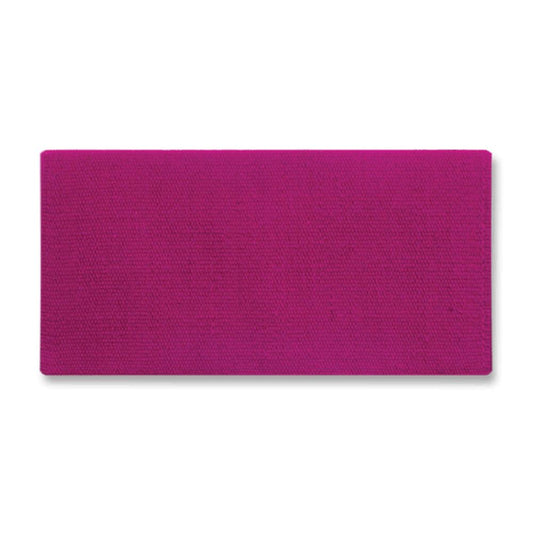 Manta de silla de montar de lana de Nueva Zelanda 1314-88 San Juan color frambuesa sólido de 36 x 34 pulgadas