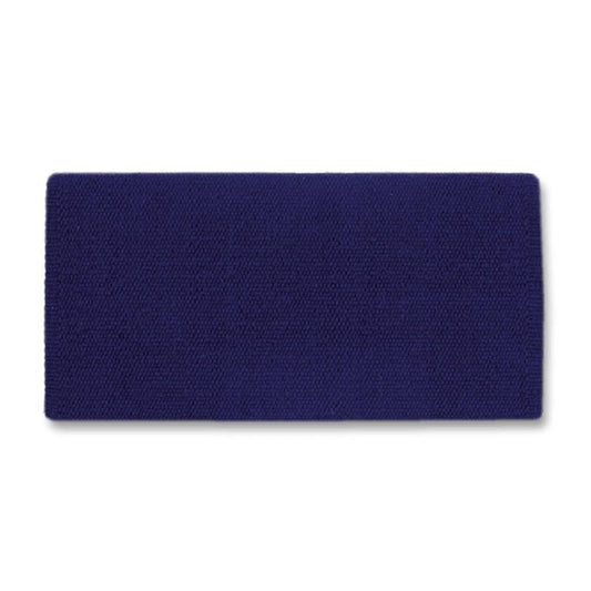Manta de silla de montar de lana de Nueva Zelanda 1314-92 San Juan Solid Indigo 36x34