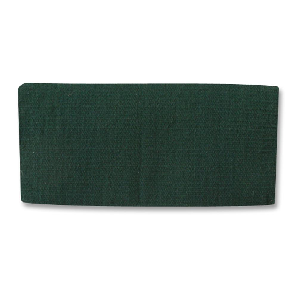 Manta para silla de montar de lana de Nueva Zelanda 1314C-20 San Juan, color verde cazador sólido, 38 x 34 pulgadas
