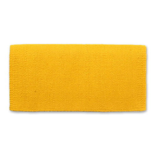 Manta de silla de montar de lana de Nueva Zelanda 1314C-36 San Juan, color amarillo sólido, 38 x 34