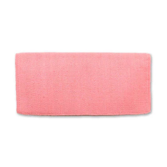 1314C-75 Manta de silla de montar de lana de Nueva Zelanda San Juan Solid Sweet Pink 38x34
