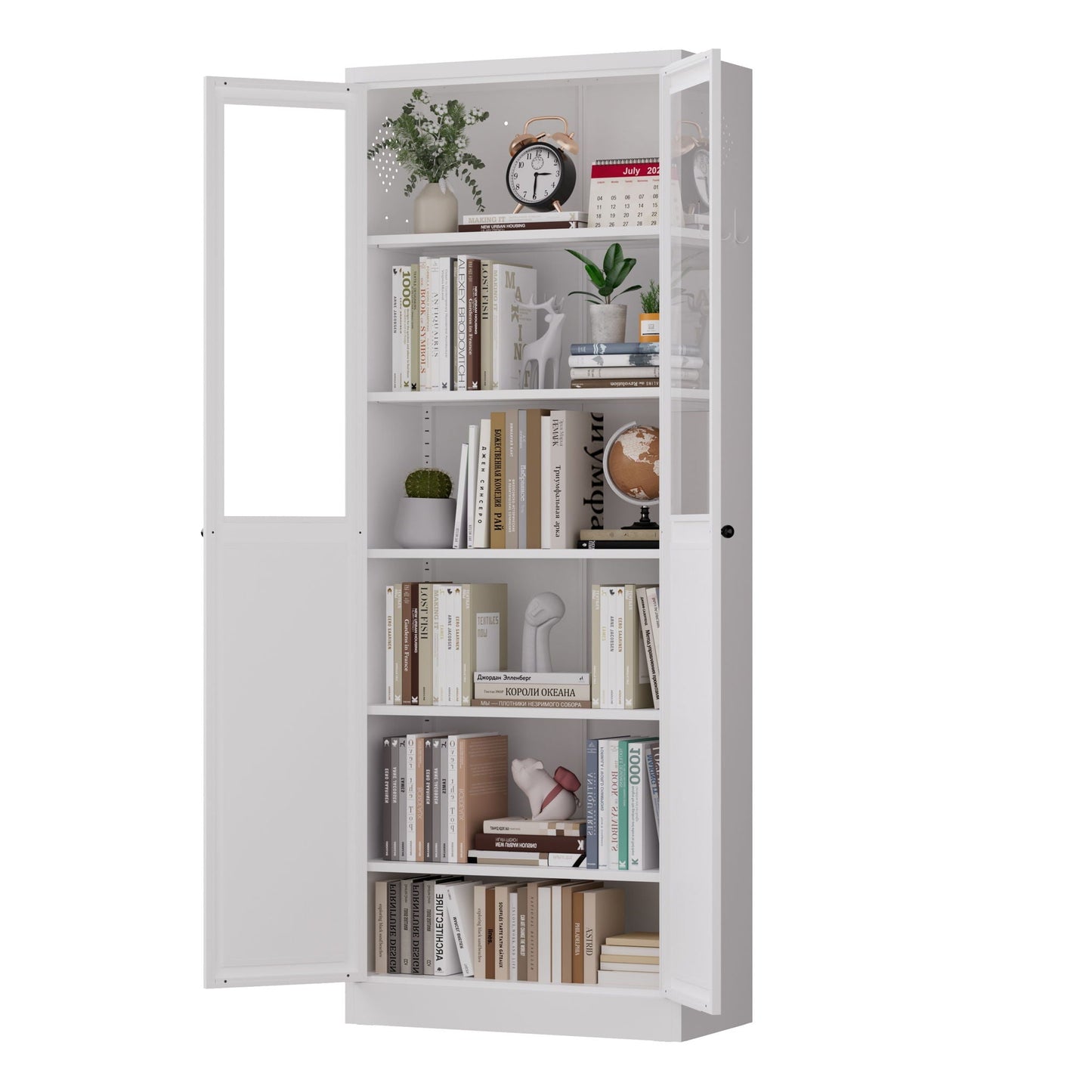 Tall Metal Pantry Cabinet and Adjustable Shelves
