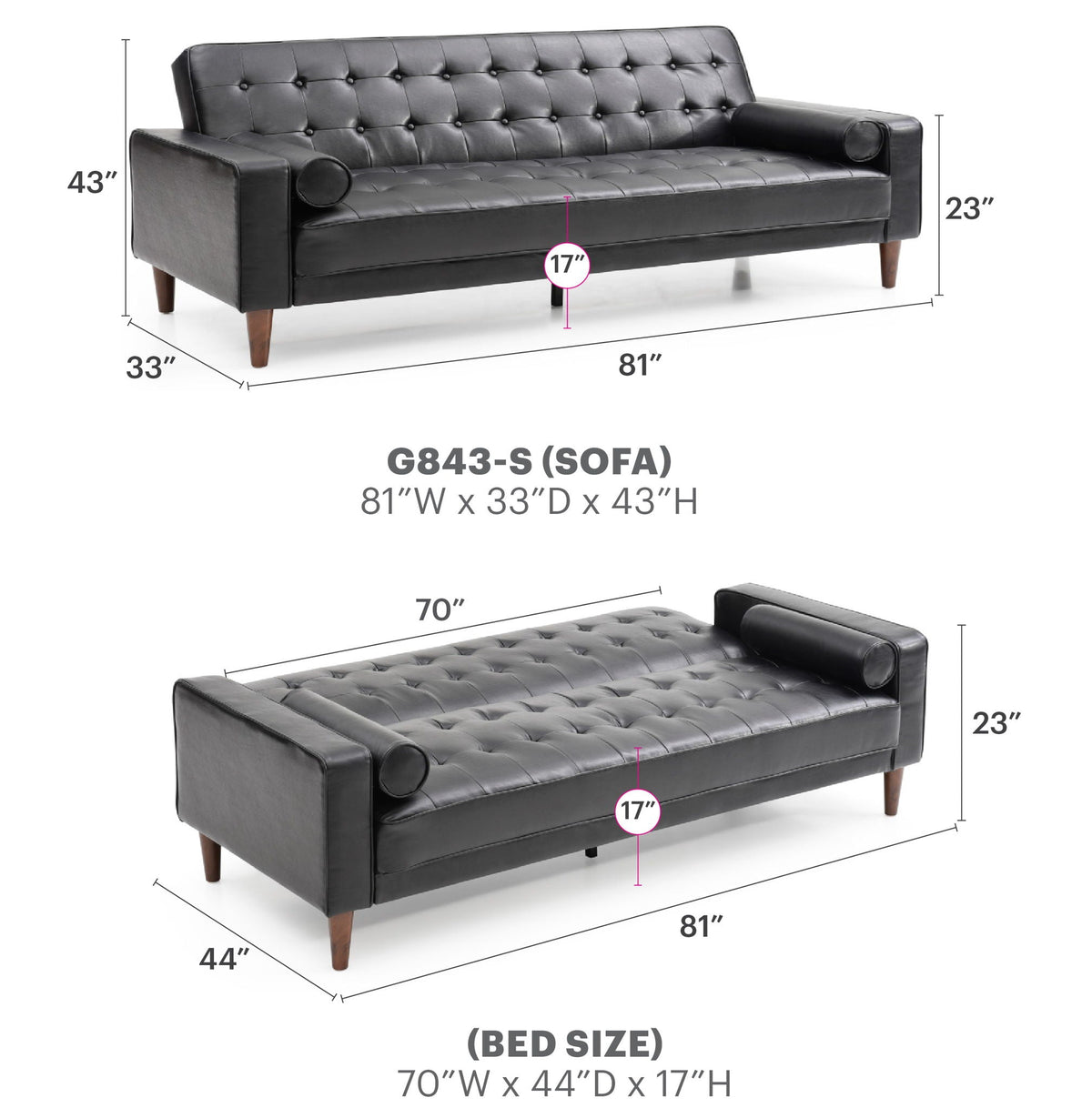 Andrews Modern Sofa Bed for the Living Room