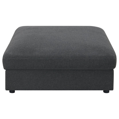 Rhette upholstered sectional, 2-piece living room set in dark gray fabric by HouseOfZazla on Tampa Home & Garden Store