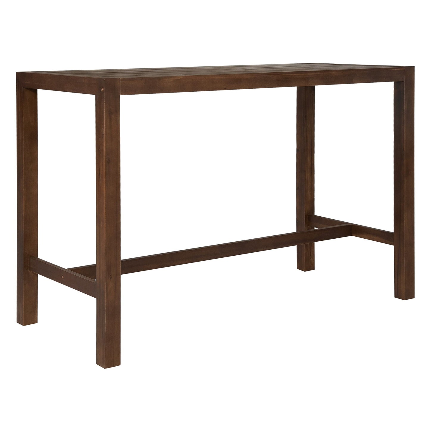 Patio bar table frame in dark brown wood by HouseOfZazla on Tampa Home & Garden Store