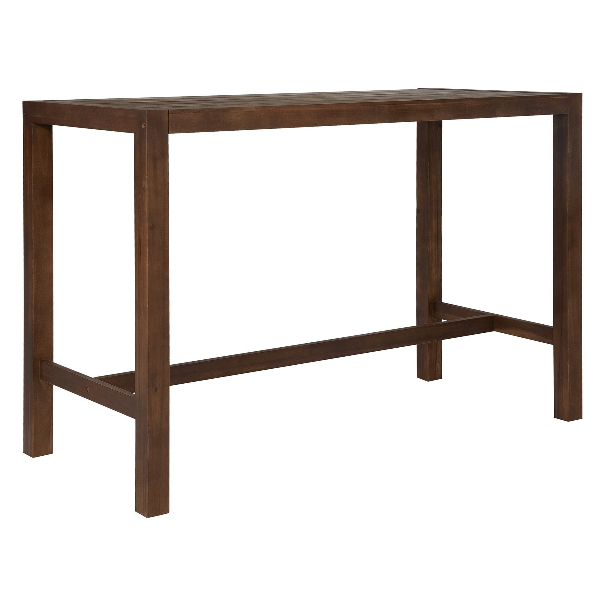Patio bar table frame in dark brown wood by HouseOfZazla on Tampa Home & Garden Store