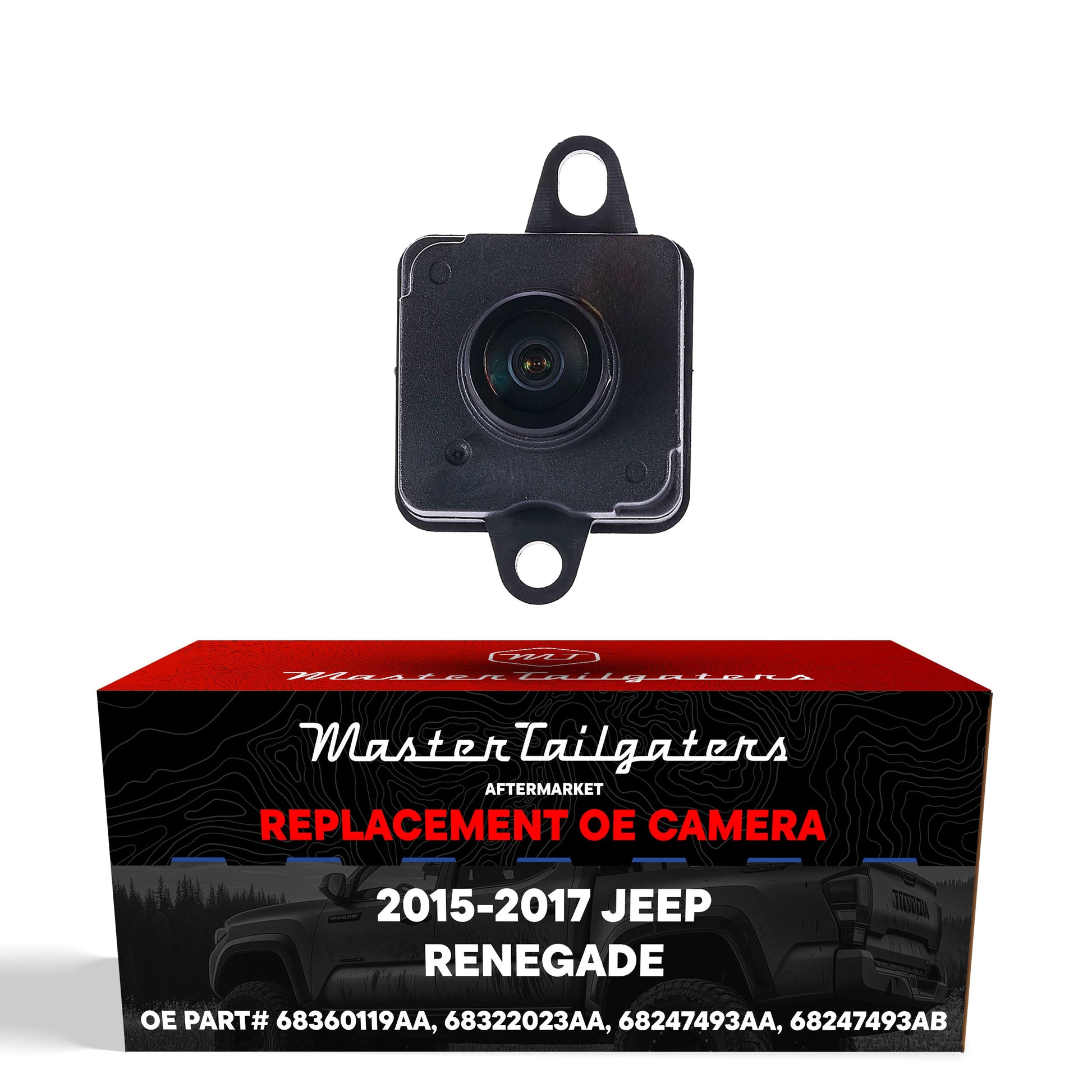 Master Tailgaters OEM black backup camera for 2015-2017 Jeep Renegade with mounting loop on Tampa Home & Garden Store