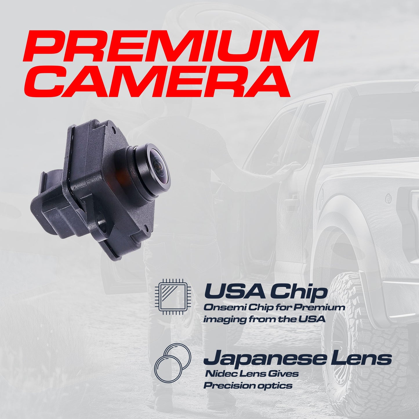 Master Tailgaters OEM backup camera for Jeep Renegade 2015-2017, black camera module on Tampa Home & Garden Store