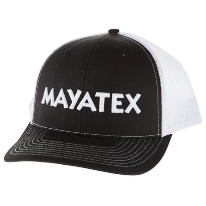 Gorra con logo de malla en blanco y negro
