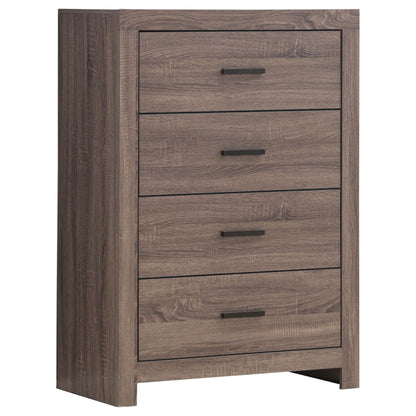 Geary 4-drawer dresser from HouseOfZazla in dark brown wood finish on Tampa Home & Garden Store