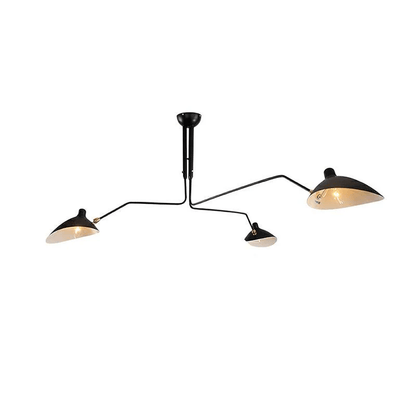 Arachnia suspended 3-arm ceiling light with rotating reflectors in black Moktan Sabai on Tampa Home & Garden Store