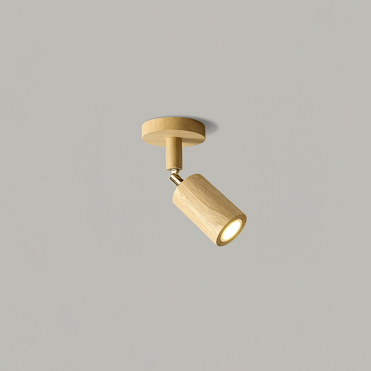 Grain Wood Shade Track Spotlight Moktan Sabai adjustable heads natural wood finish on Tampa Home & Garden Store