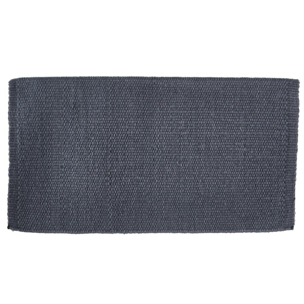 Manta para silla de montar de lana de Nueva Zelanda 1314C-93 San Juan, color carbón sólido, 38 x 34 pulgadas