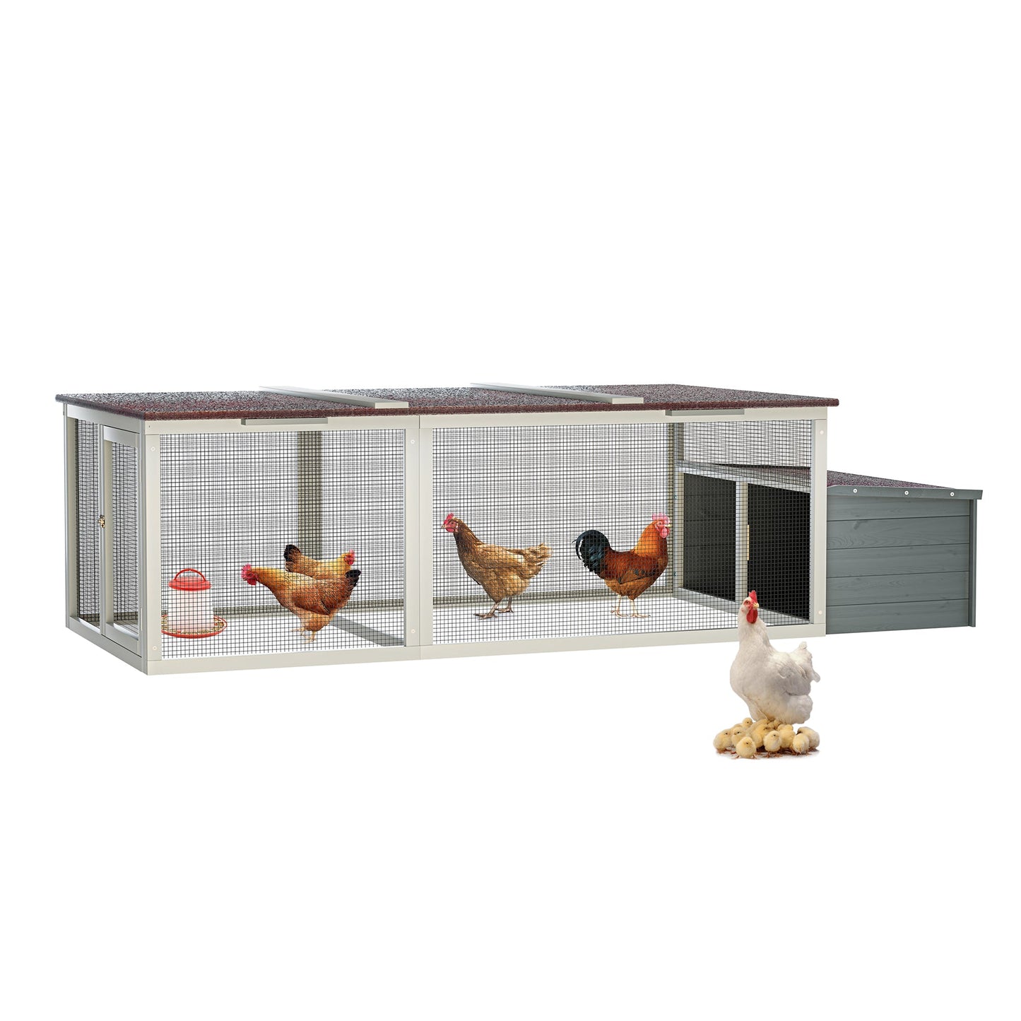Solid Wooden Chicken Coop and Safe Outdoor House