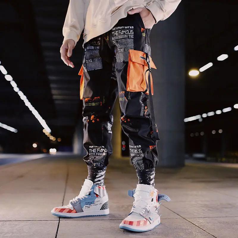Men's Cropped Loose Overalls and Casual Pants