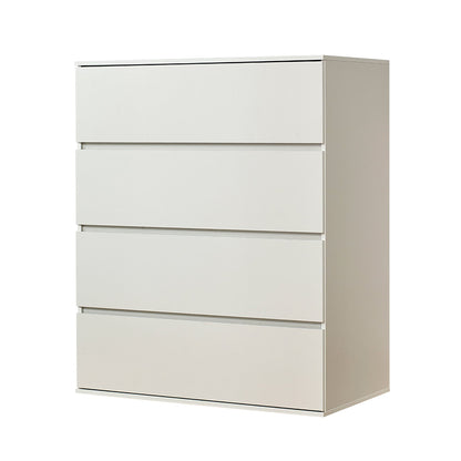 Contemporary white wood chest with soft-closing drawers, accent table on Tampa Home & Garden Store