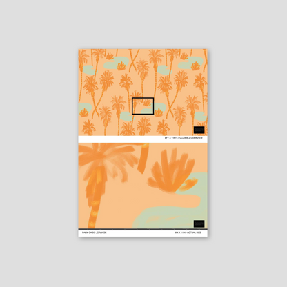 Papier peint Palm Oasis, pêche