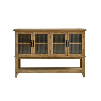 Natural Wood Kitchen Sideboard for Storage