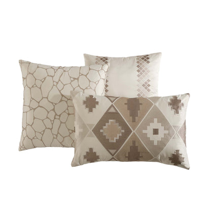 Milan 10 Piece Jacquard Comforter Ensemble