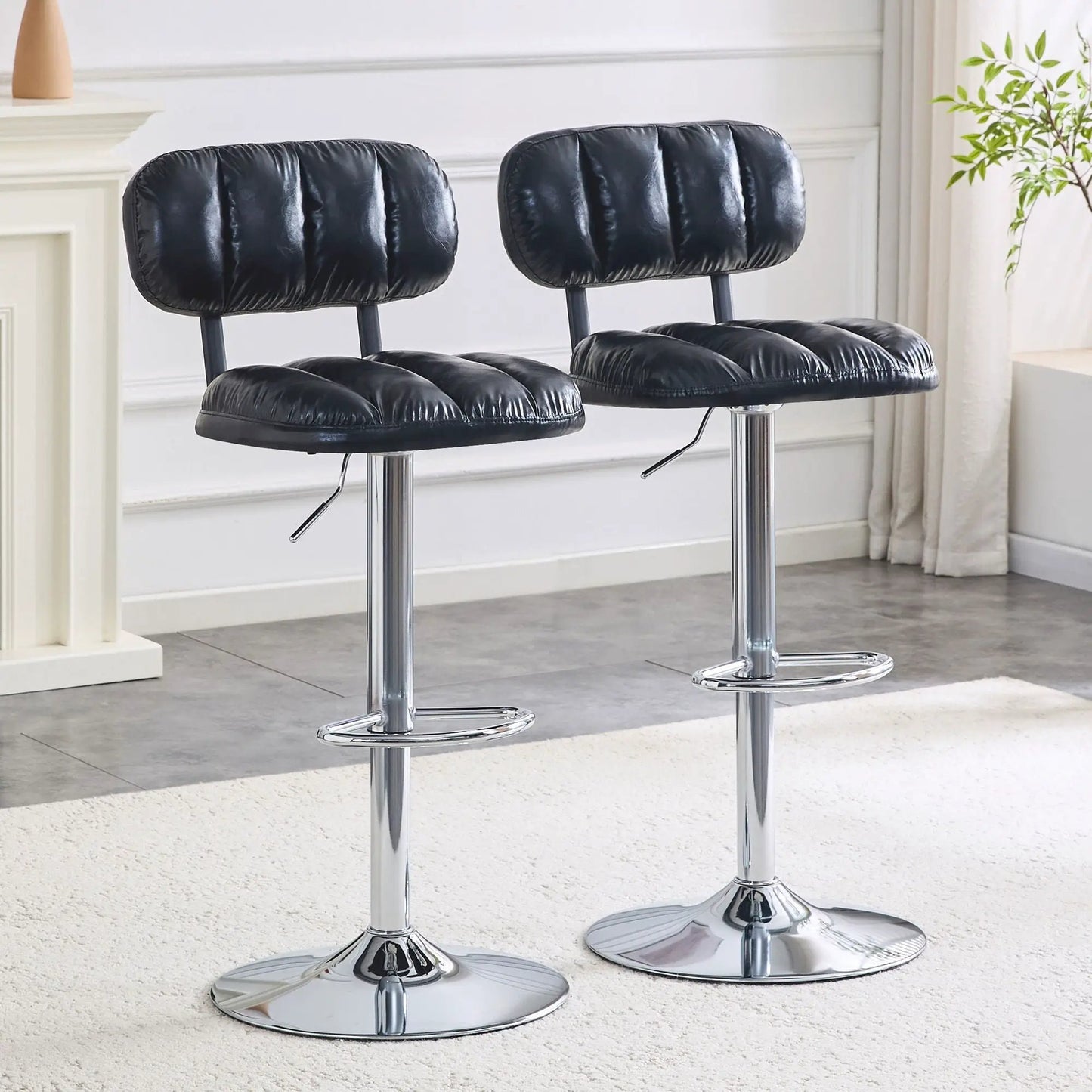 Adjustable Bar Stools With Footrest For Island