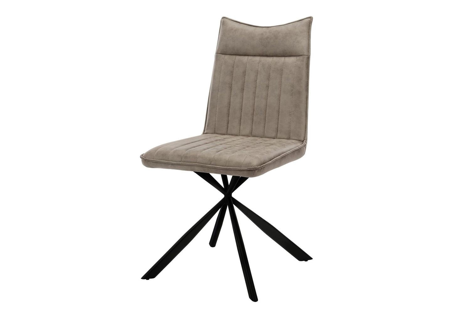 Modern Upholstered Dining Chair and Metal Legs