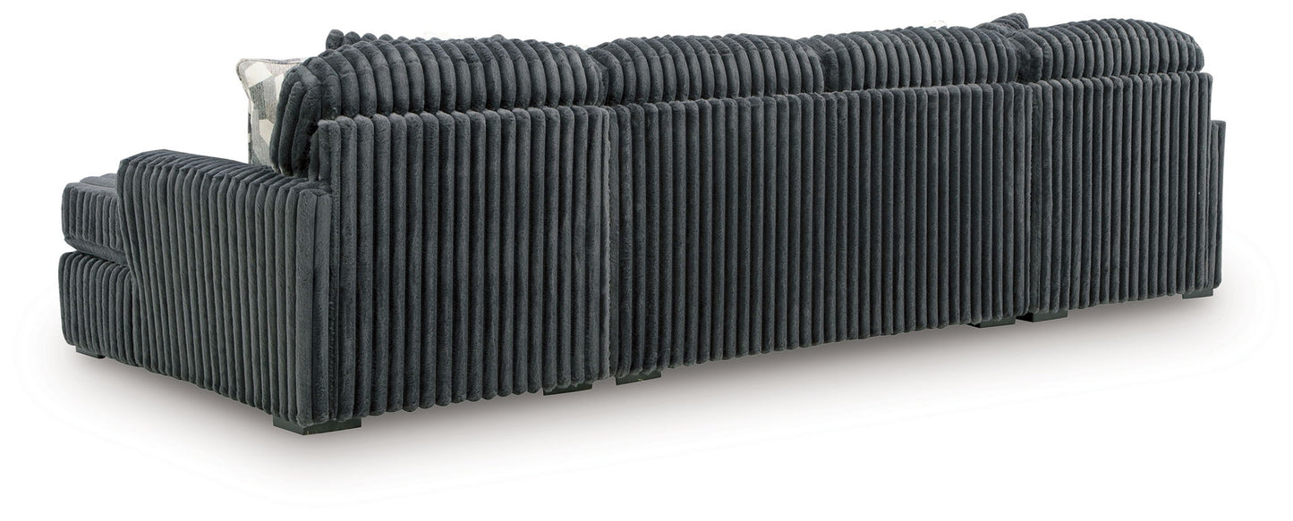 Midnight Madness Sectional and Jumbo Corduroy