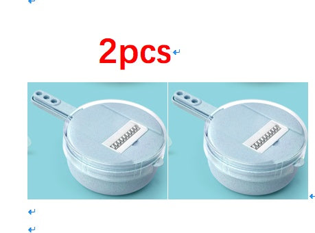 Perfecsy 8-in-1 mandoline slicer discs set, round metal blades with attached handle, 2pcs on Tampa Home & Garden Store