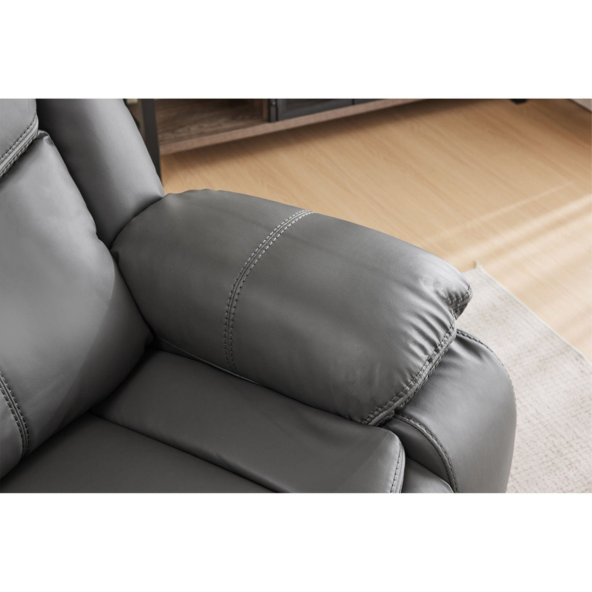 Gray Heating and Vibration Recliner Chair