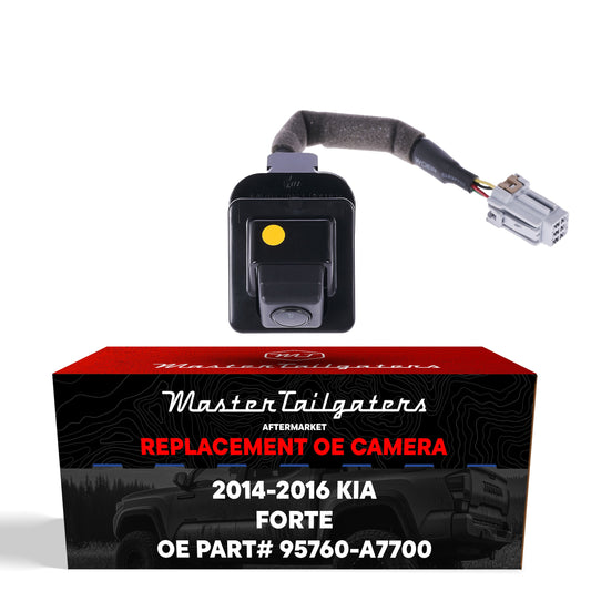 Master Tailgaters OEM backup camera for Kia Forte 2014-2016 with wiring harness and connector on Tampa Home & Garden Store