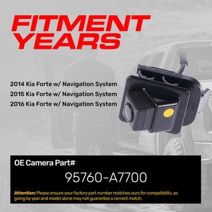 Master Tailgaters Kia Forte OE backup camera with Navigation black 95760-A7700 on Tampa Home & Garden Store