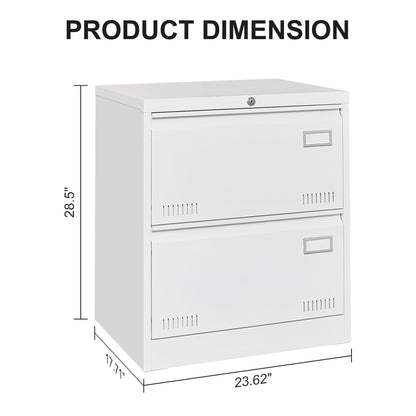 Locking metal filing cabinet 3-drawer white with front lock by HouseOfZazla on Tampa Home & Garden Store