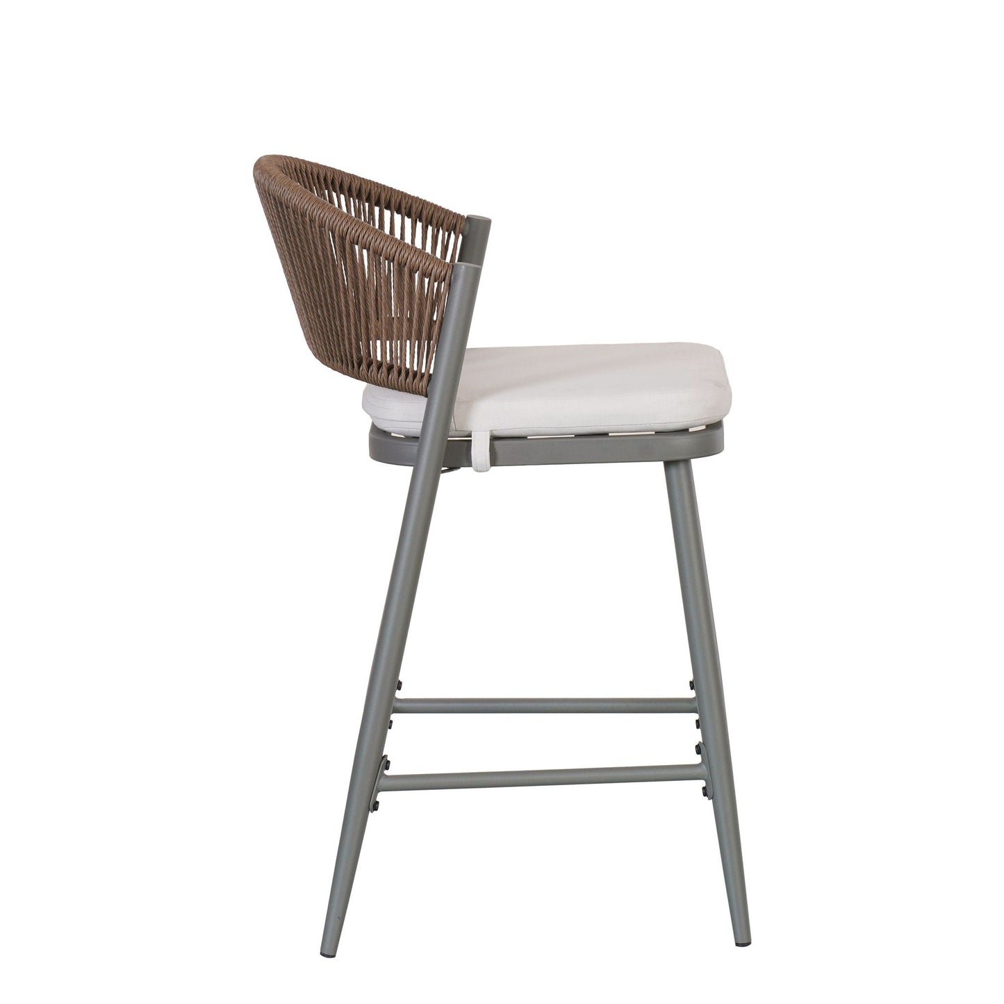 Outdoor Counter Stools with Wicker and Metal