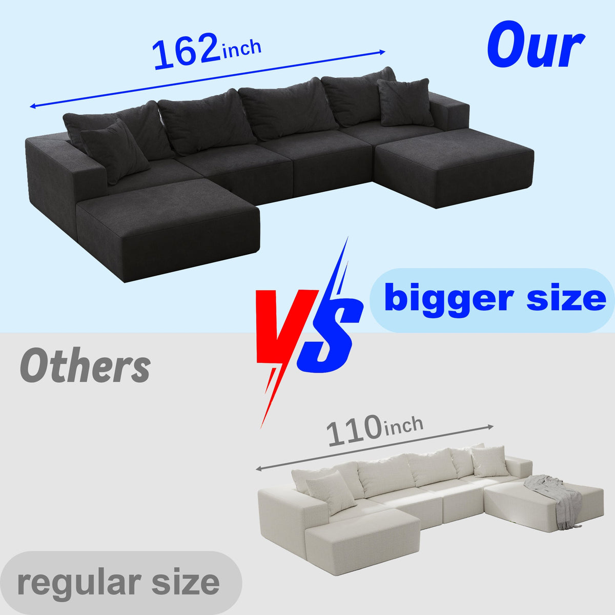 Modern Chenille Fabric Cloud Sofa and Set