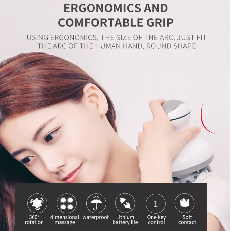 Head massager rechargeable head massager electric 3D scalp massager multifunctional head physiotherapy instrument - Tampa Home & Garden Store