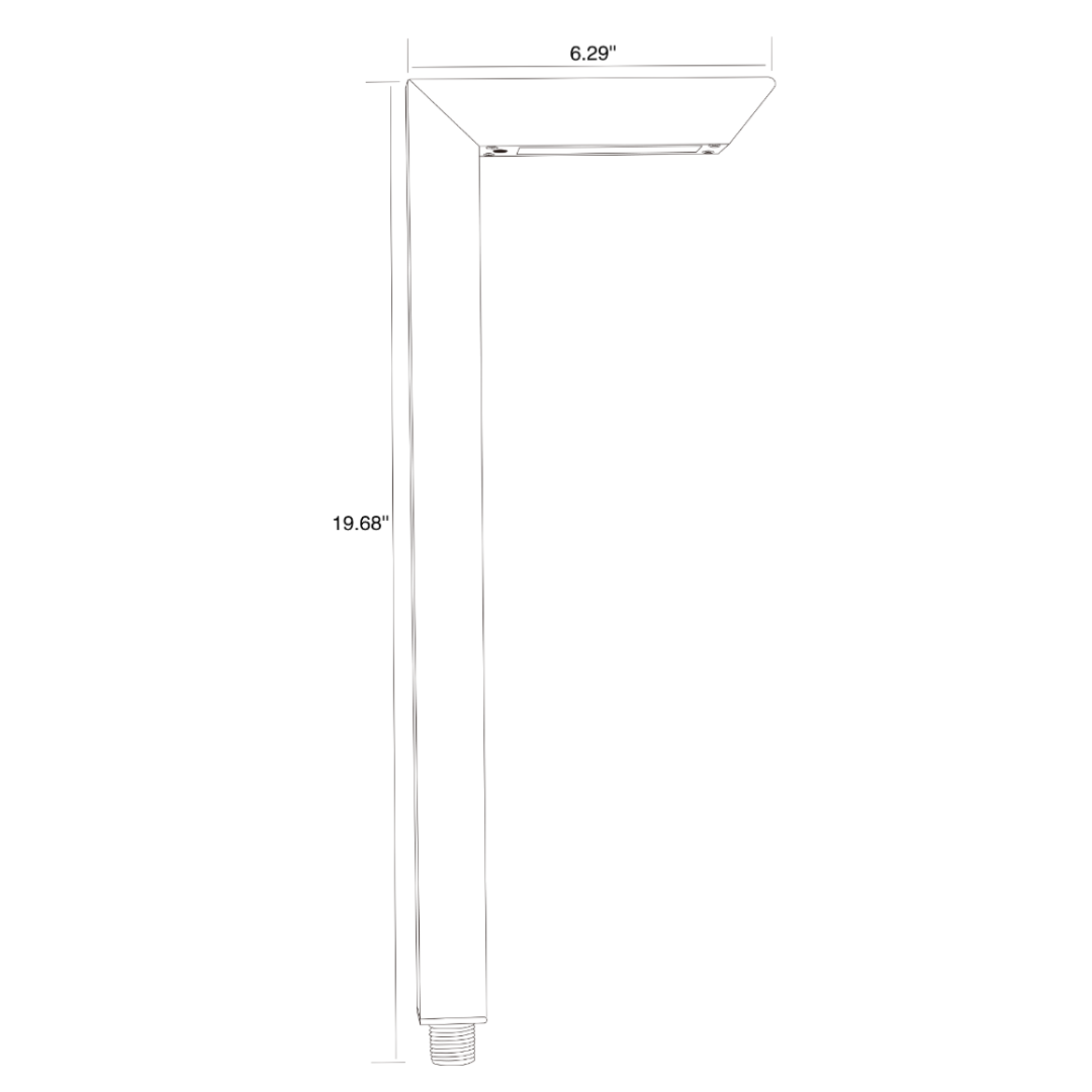 Luz LED para exteriores CDPA75 de aluminio fundido resistente con 3 temperaturas de color personalizables