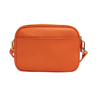 Genuine Leather Double Zipper Crossbody