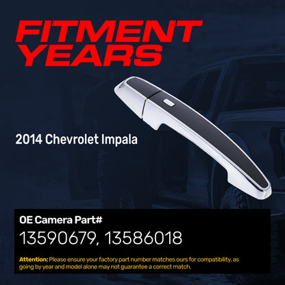 Door handle Master Tailgaters black/chrome 4-pin for 2014 Chevrolet Impala LTZ front right on Tampa Home & Garden Store