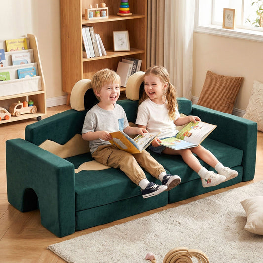 17 Pieces Modular Kids Play Couch for Inspiring Creativity - Tampa Home & Garden Store