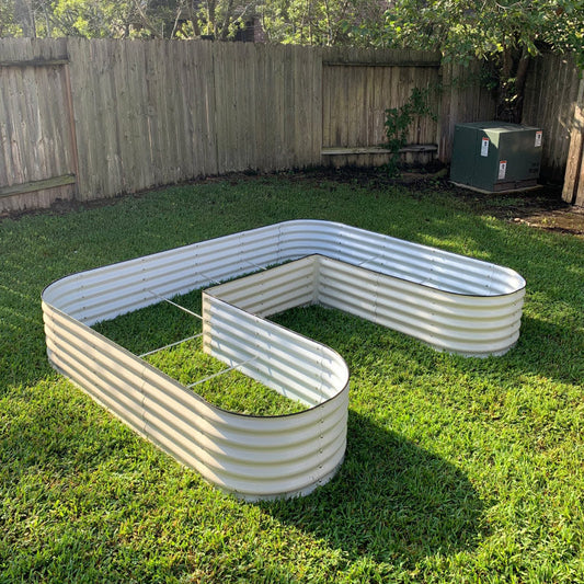 U Shaped Raised Garden Bed Installation - Tampa soil911.com