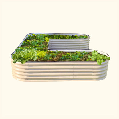 17" Tall U Shaped Raised Garden Bed Large Size | Metal - Tampa soil911.com